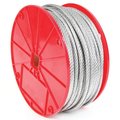 Koch Industries Aircraft Cable, 38 in Dia, 250 ft L, 2880 lb Working Load, Galvanized 003292/695911